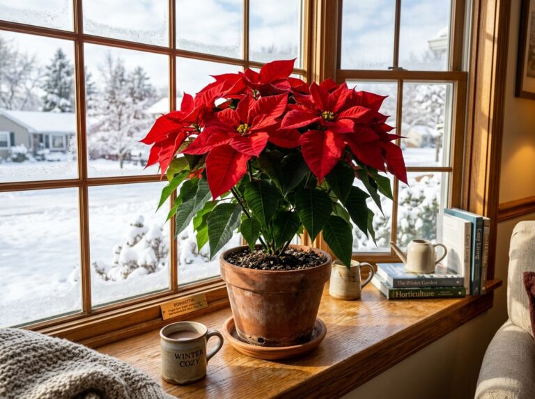 care for poinsettias inside